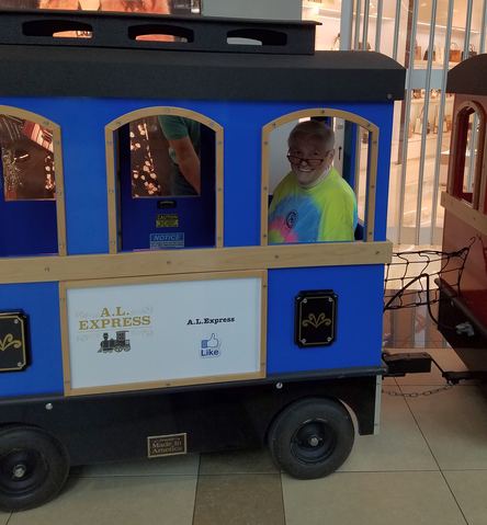 mall commercial shoot train peg
