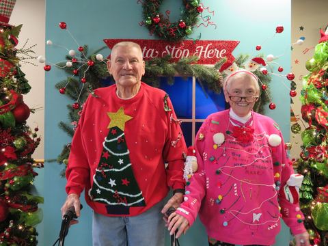 ugly sweater contest 2017 peggy bob